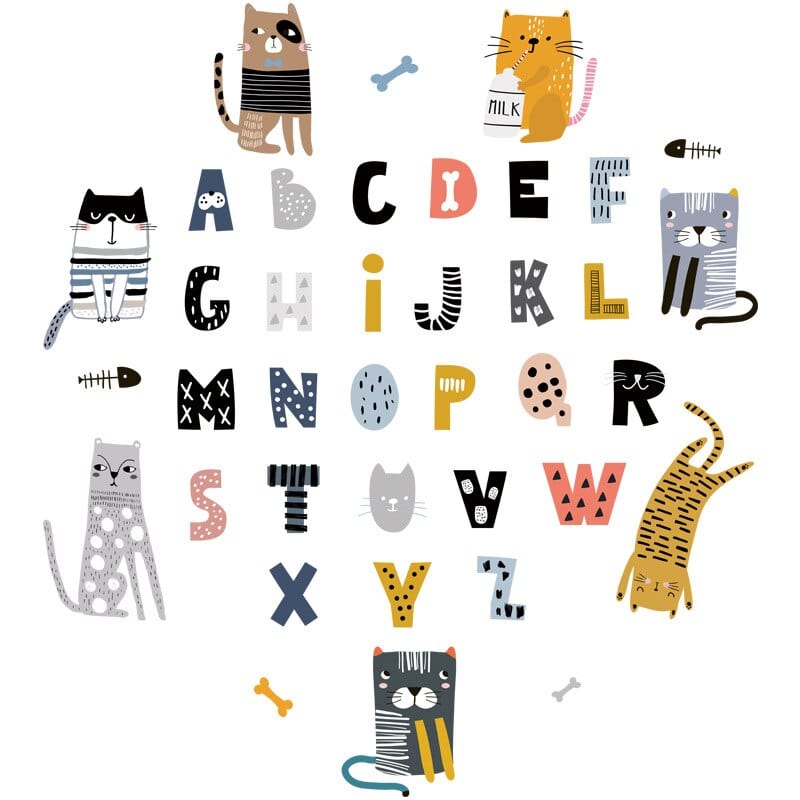 Autocollant Alphabet Rigolo Stickers Mania