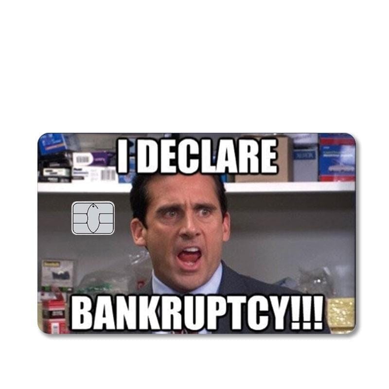 Autocollant Carte Bancaire Bankruptcy Stickers Mania