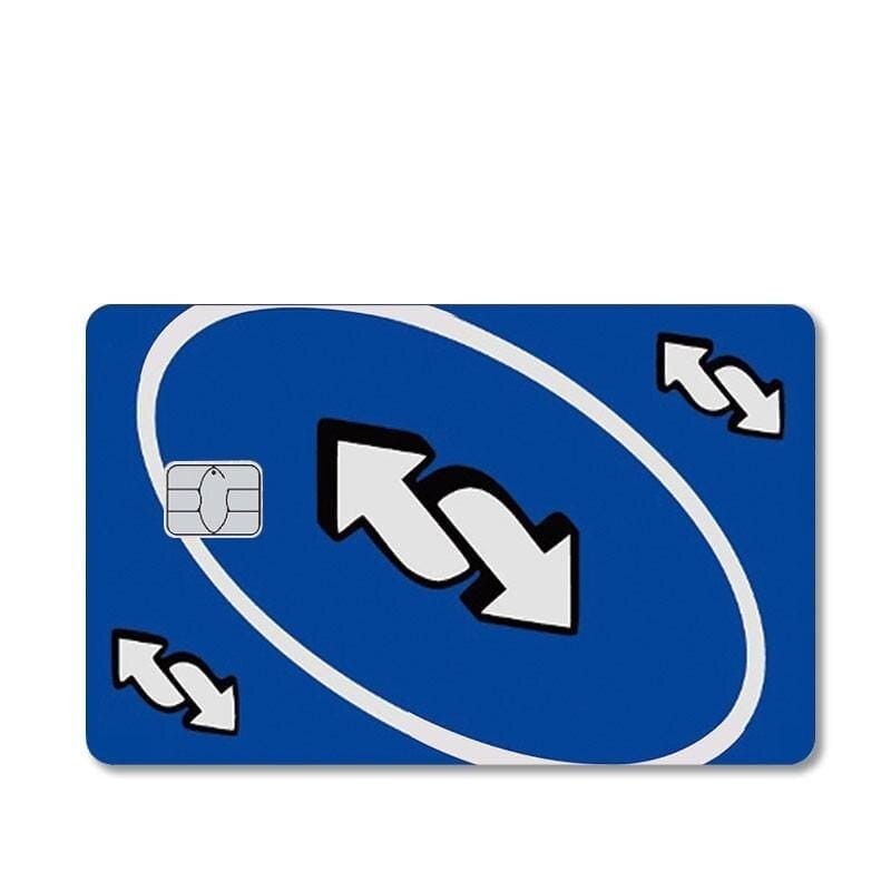 Autocollant Carte Bancaire Changement de Sens Stickers Mania