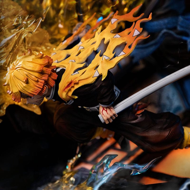 Figurine Collector en Resine Zenitsu vs Kaigaku Stickers Mania