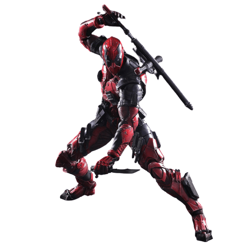 Figurine Deadpool 30 cm Rouge Stickers Mania