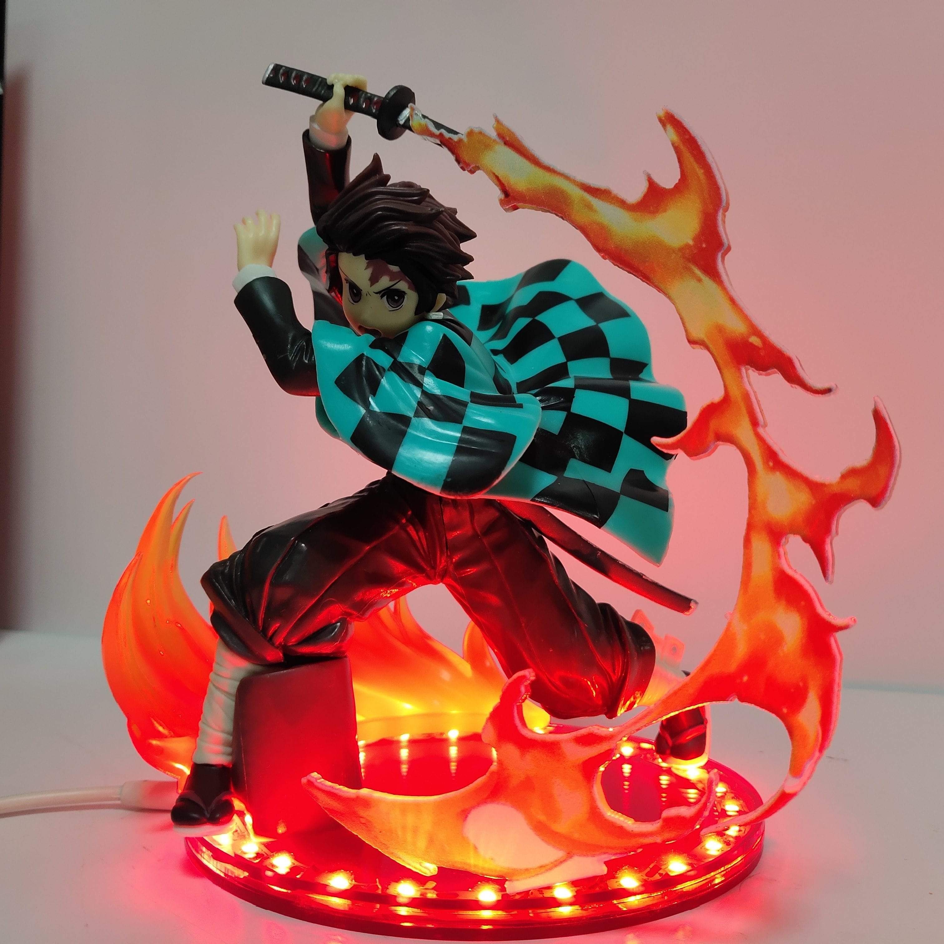 Figurine Demon Slayer Tanjiro LED Stickers Mania