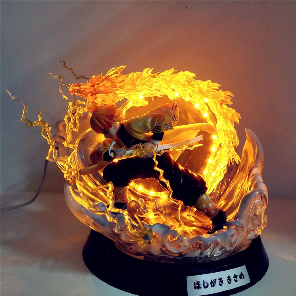 Figurine Demon Slayer Zenitsu LED Stickers Mania