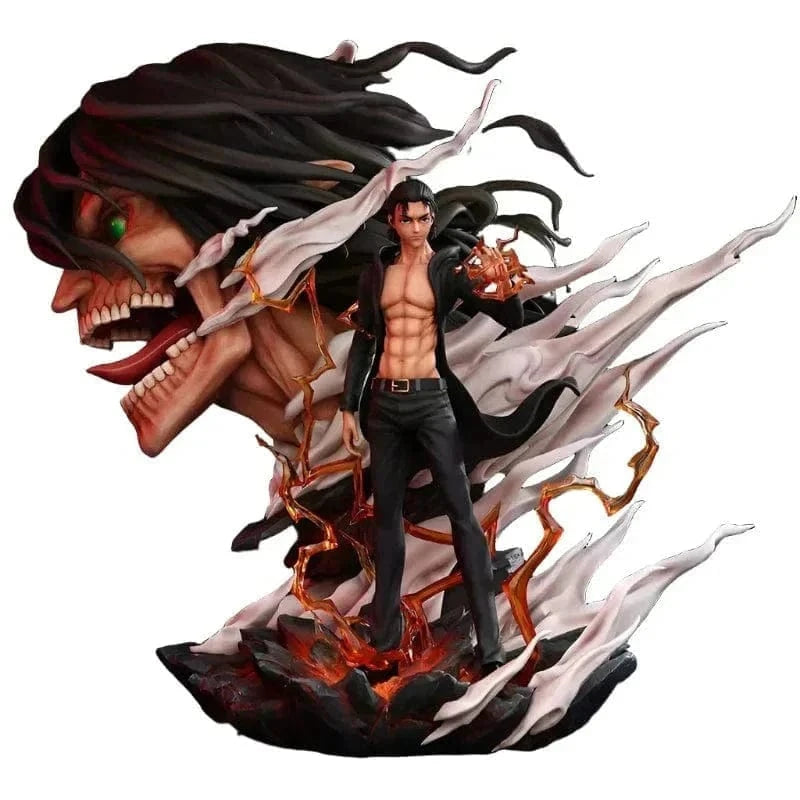 Figurine Édition Limitée en Resine Eren Titan Saison 4 Stickers Mania