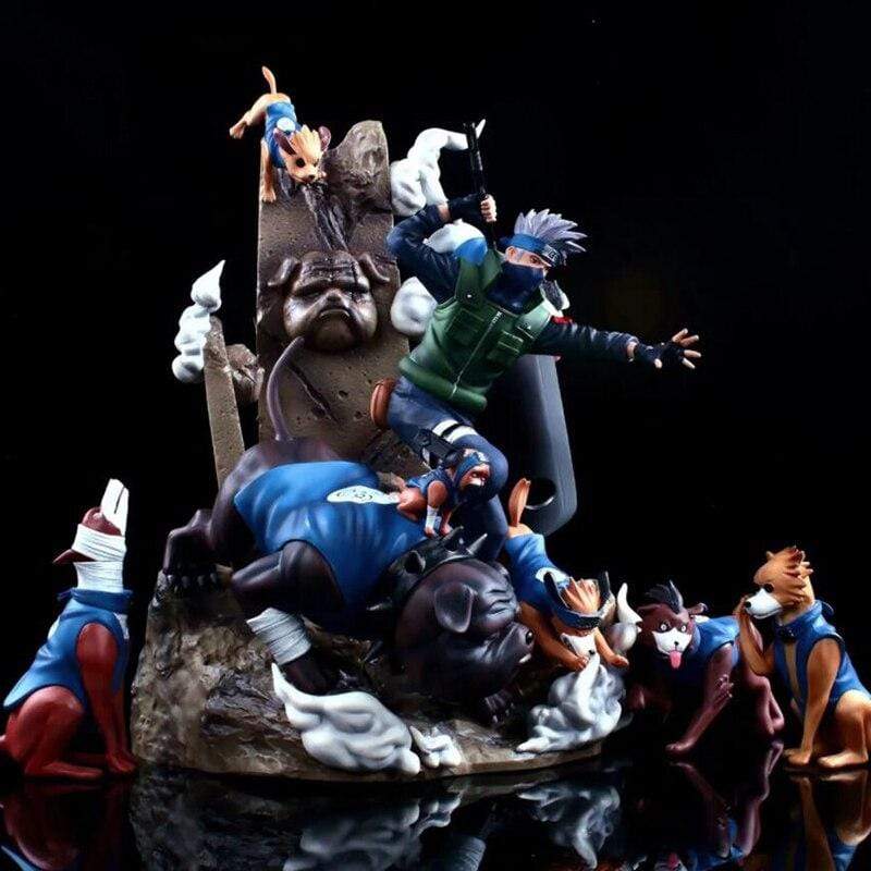 Figurine Kakashi Chiens Ninja Stickers Mania