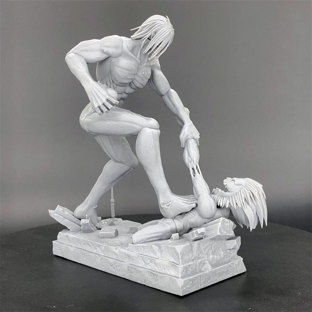 Figurine SNK Titan Assaillant vs Titan Mâchoire Stickers Mania