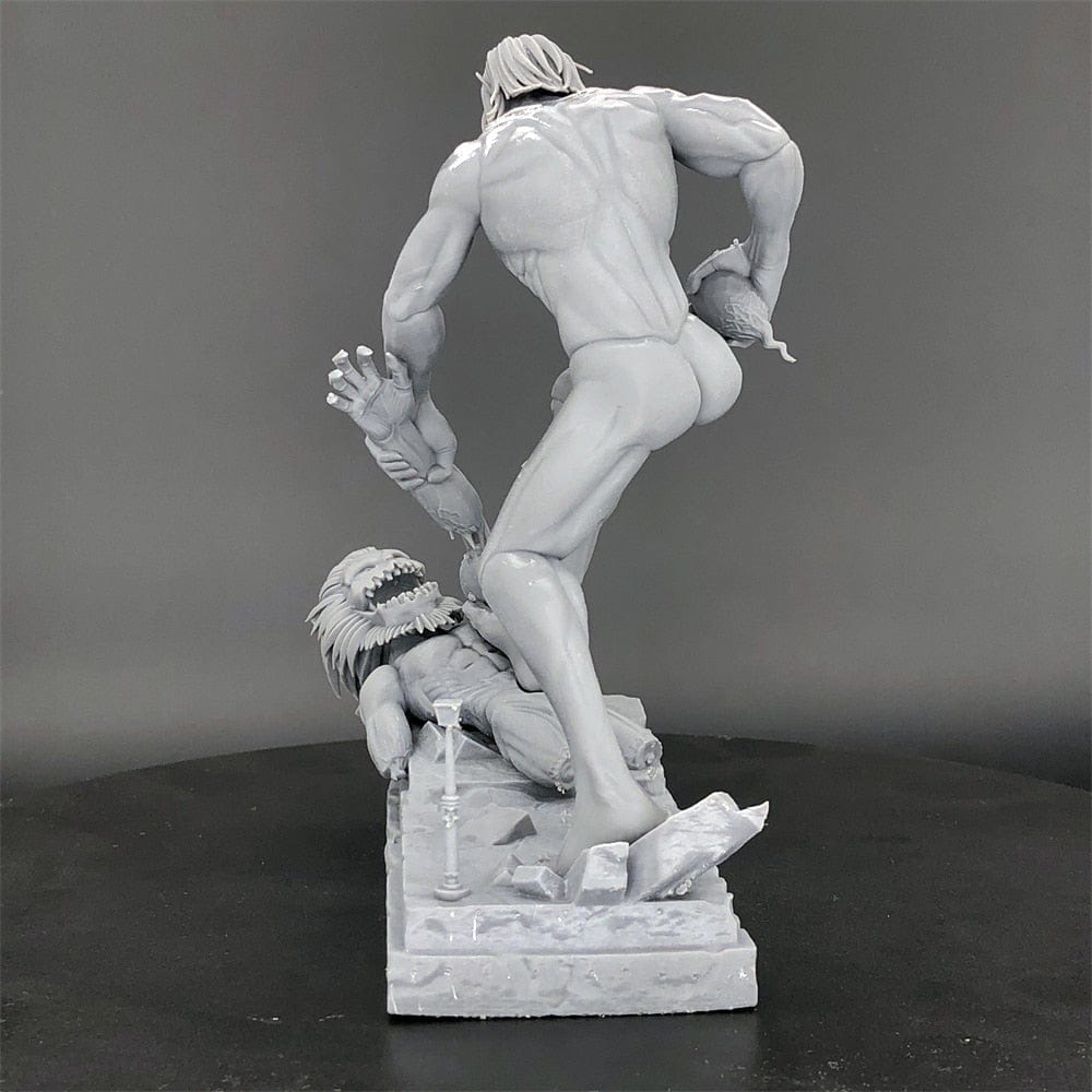 Figurine SNK Titan Assaillant vs Titan Mâchoire Stickers Mania