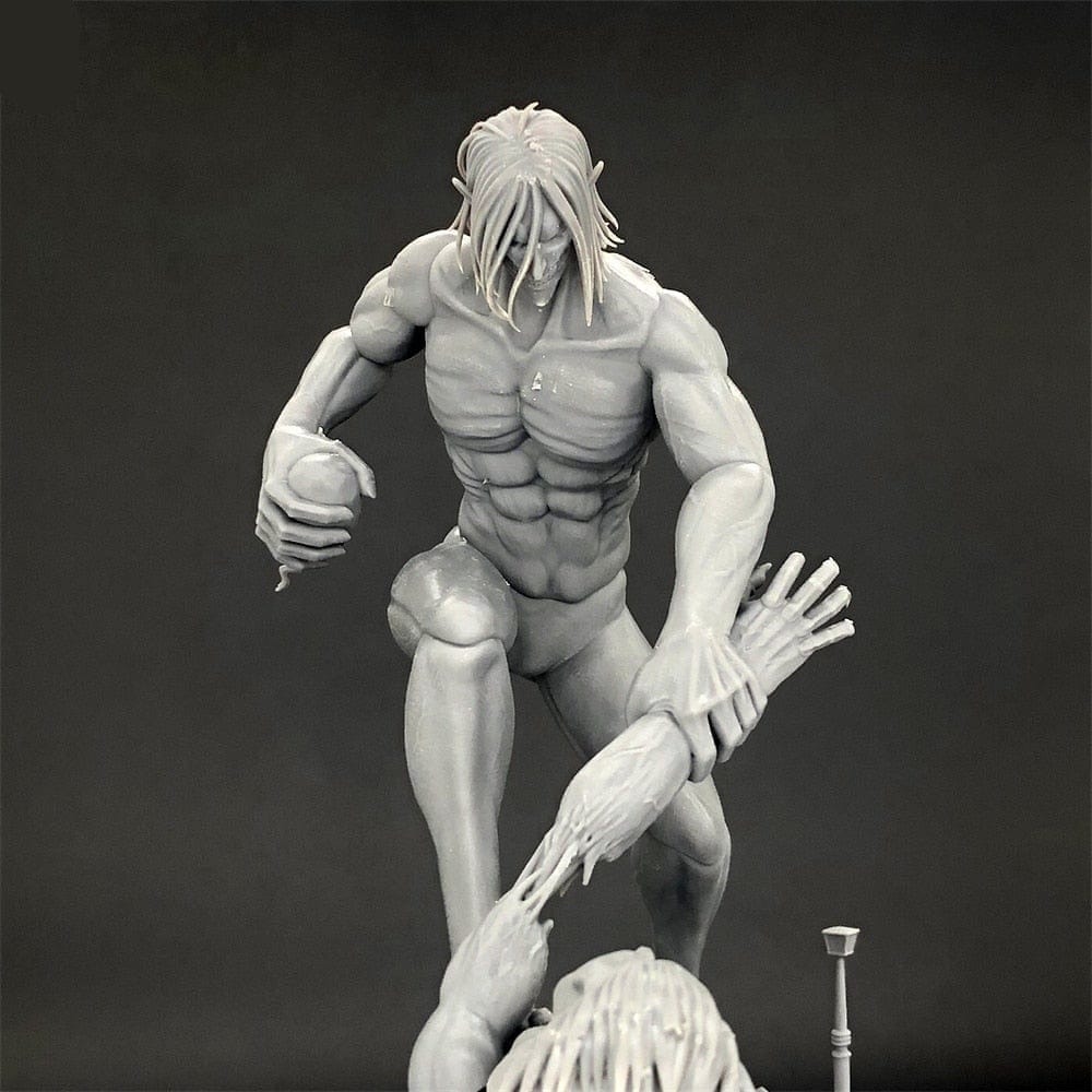 Figurine SNK Titan Assaillant vs Titan Mâchoire Stickers Mania