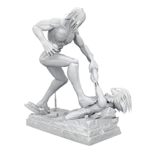 Figurine SNK Titan Assaillant vs Titan Mâchoire Stickers Mania