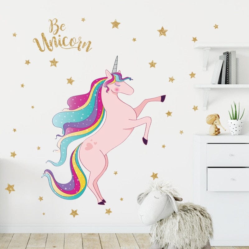 Sticker Mural Licorne Stickers Mania