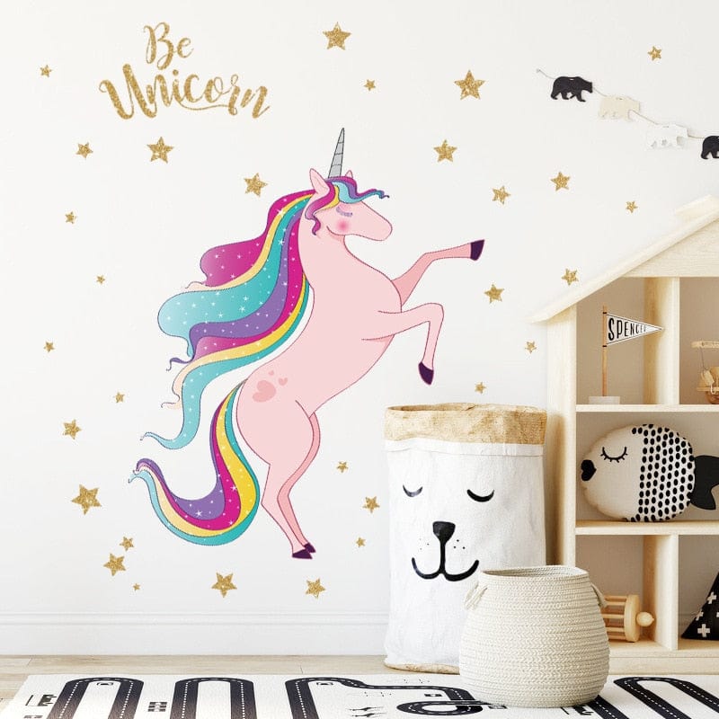Sticker Mural Licorne Stickers Mania