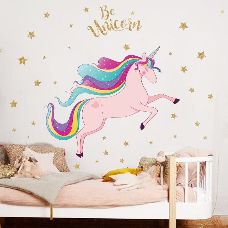 Sticker Mural Licorne