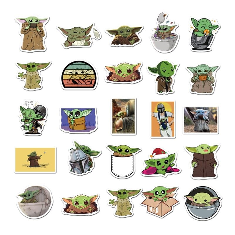 Stickers Baby Yoda Stickers Mania