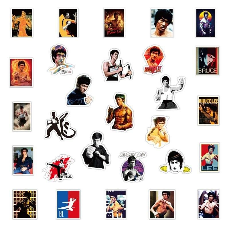 Stickers Bruce Lee Stickers Mania