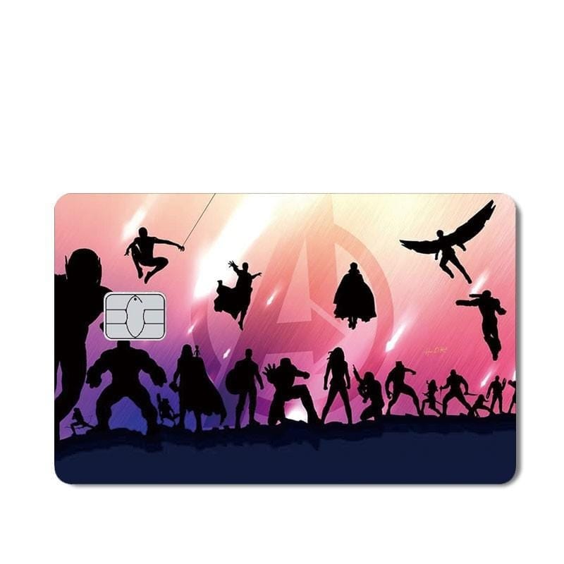 Stickers Carte Bancaire Avengers Stickers Mania