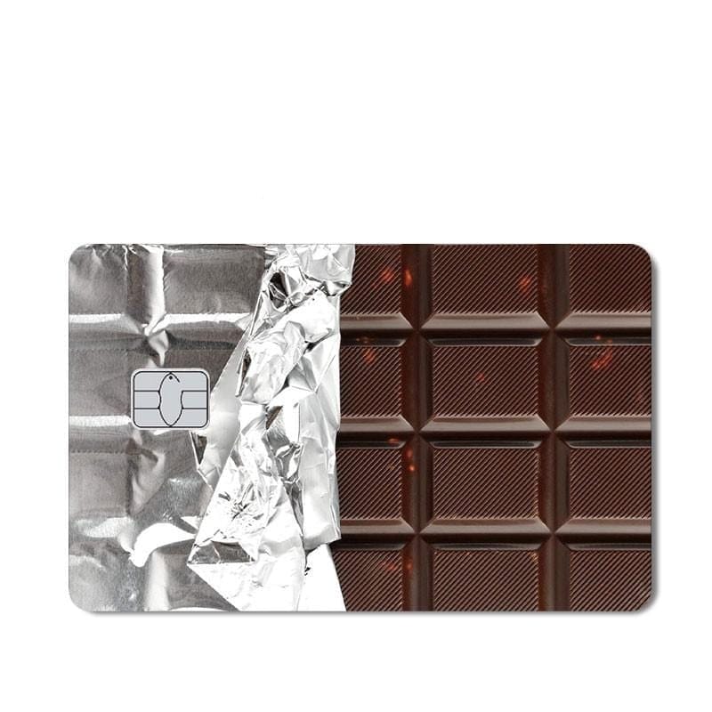 Stickers Carte Bancaire Barre Chocolatée Stickers Mania