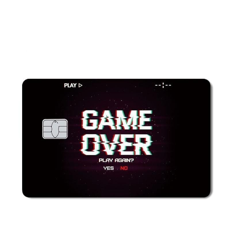 Stickers Carte Bancaire Game Over Stickers Mania