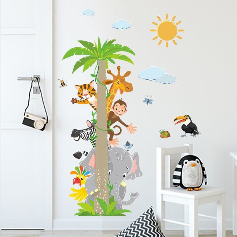 Stickers Chambre Bébé <br>Animaux de la Jungle Stickers Mania