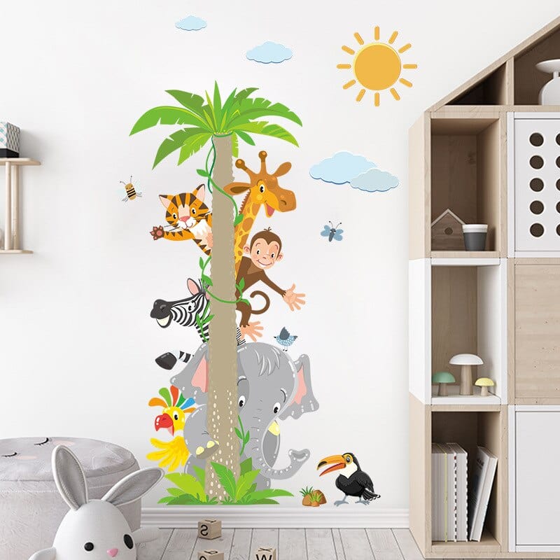 Stickers Chambre Bébé <br>Animaux de la Jungle Stickers Mania