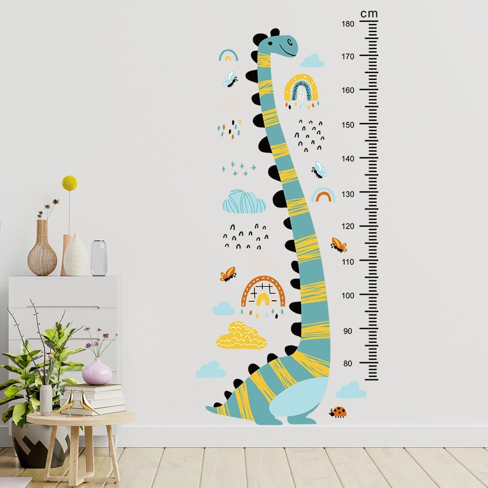 Stickers Chambre Bébé <br>Dinosaure Mesure Taille Stickers Mania