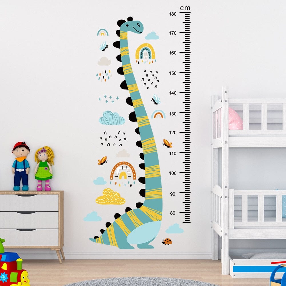 Stickers Chambre Bébé <br>Dinosaure Mesure Taille Stickers Mania