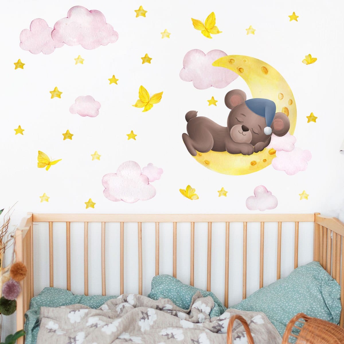 Stickers Chambre Bébé <br> Nounours Mignon Stickers Mania