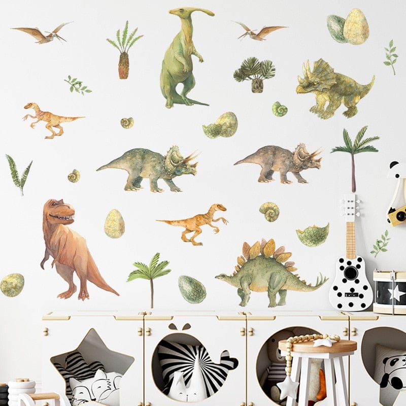 Stickers Chambre Bébé <br>Royaume des Dinosaures Stickers Mania