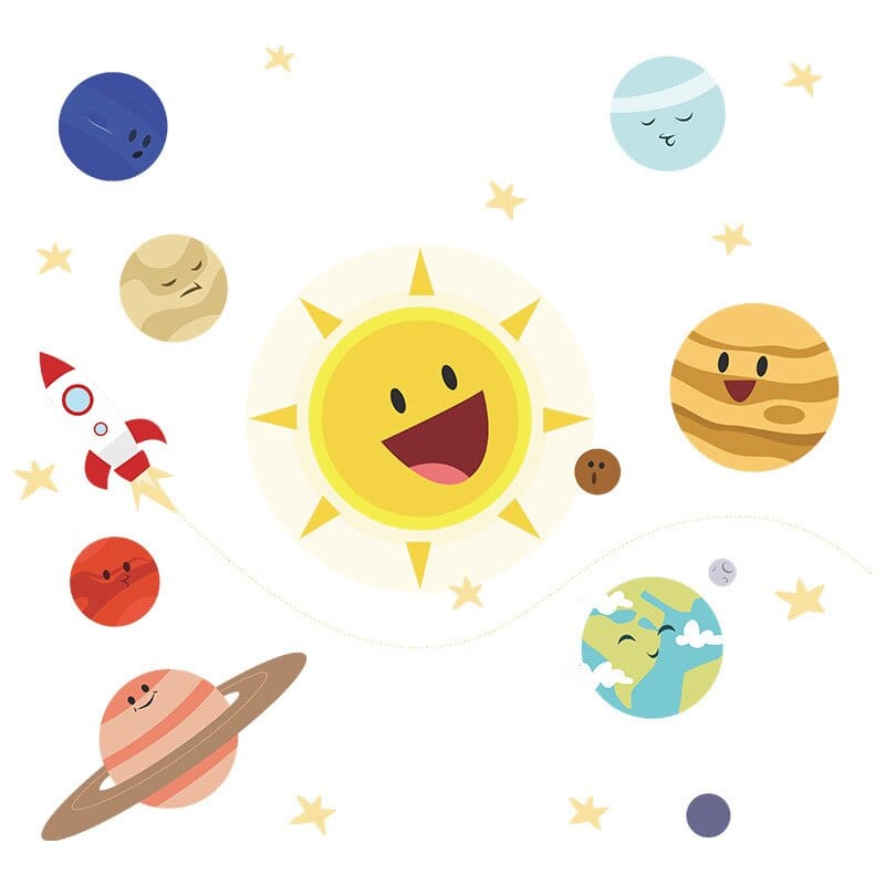 Stickers Chambre Bébé <br>Système Solaire Stickers Mania