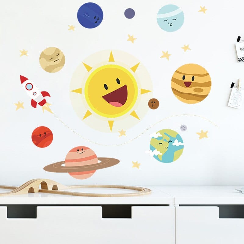 Stickers Chambre Bébé <br>Système Solaire Stickers Mania
