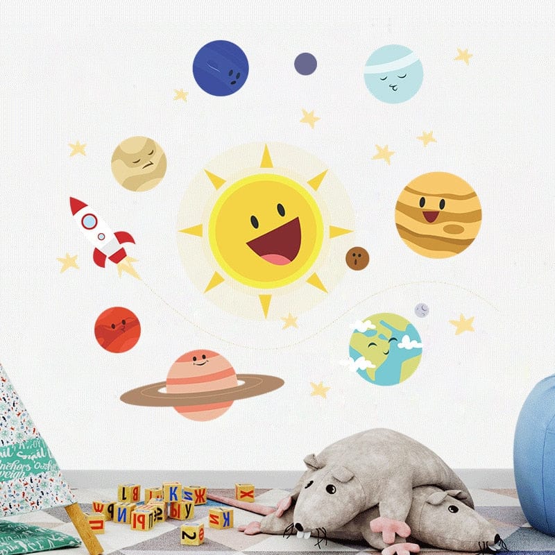 Stickers Chambre Bébé <br>Système Solaire Stickers Mania