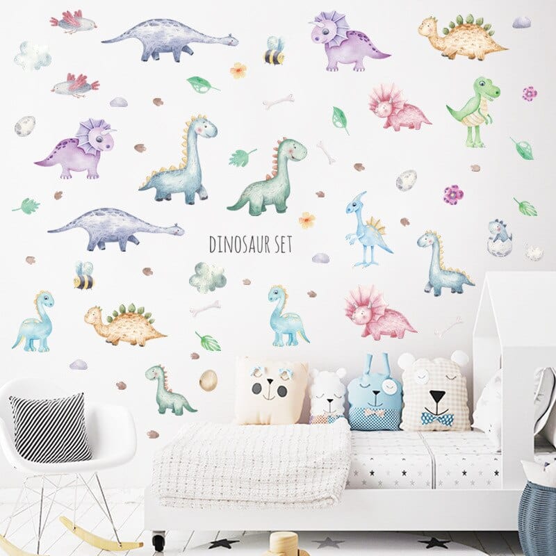 Stickers Chambre Bébé Dinosaure Cartoon Stickers Mania