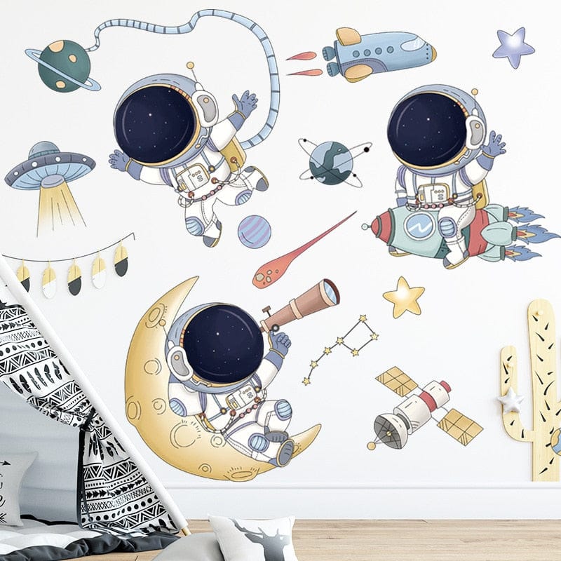 Stickers Chambre Garçon <br>Astronaute