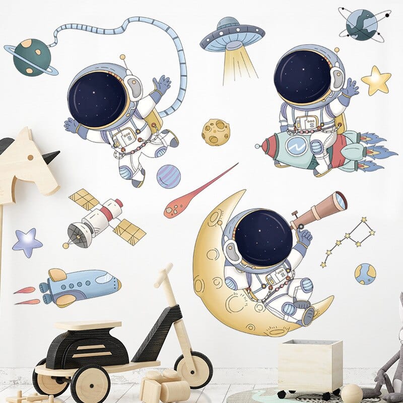 Stickers Chambre Garçon <br>Astronaute