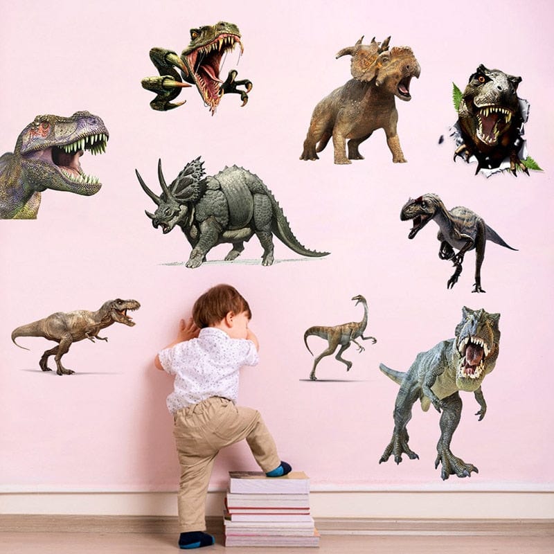 Stickers Chambre Garçon Dinosaures Géants