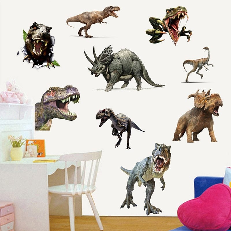 Stickers Chambre Garçon Dinosaures Géants