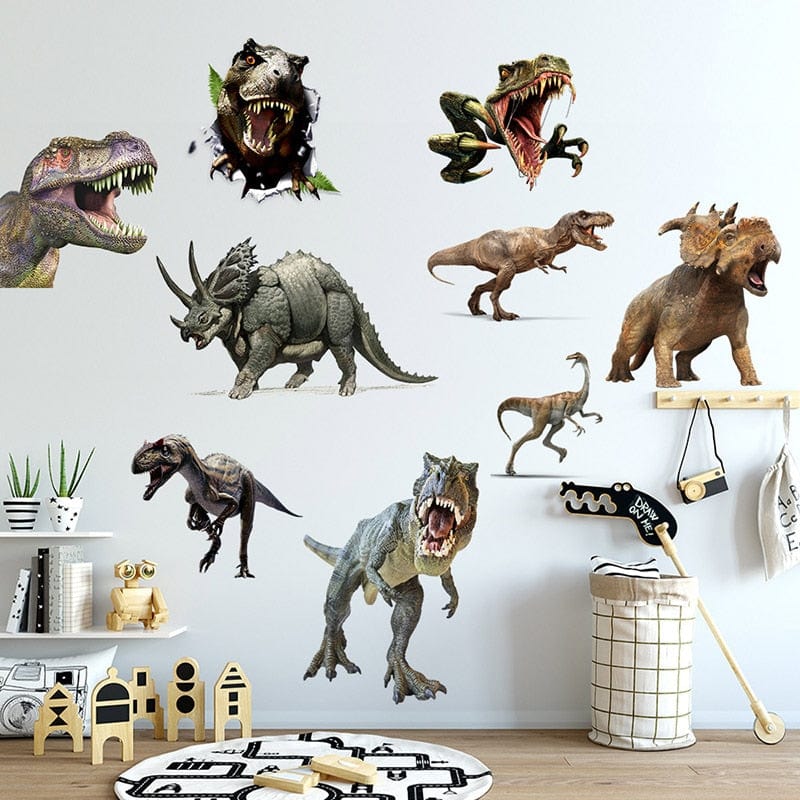 Stickers Chambre Garçon Dinosaures Géants