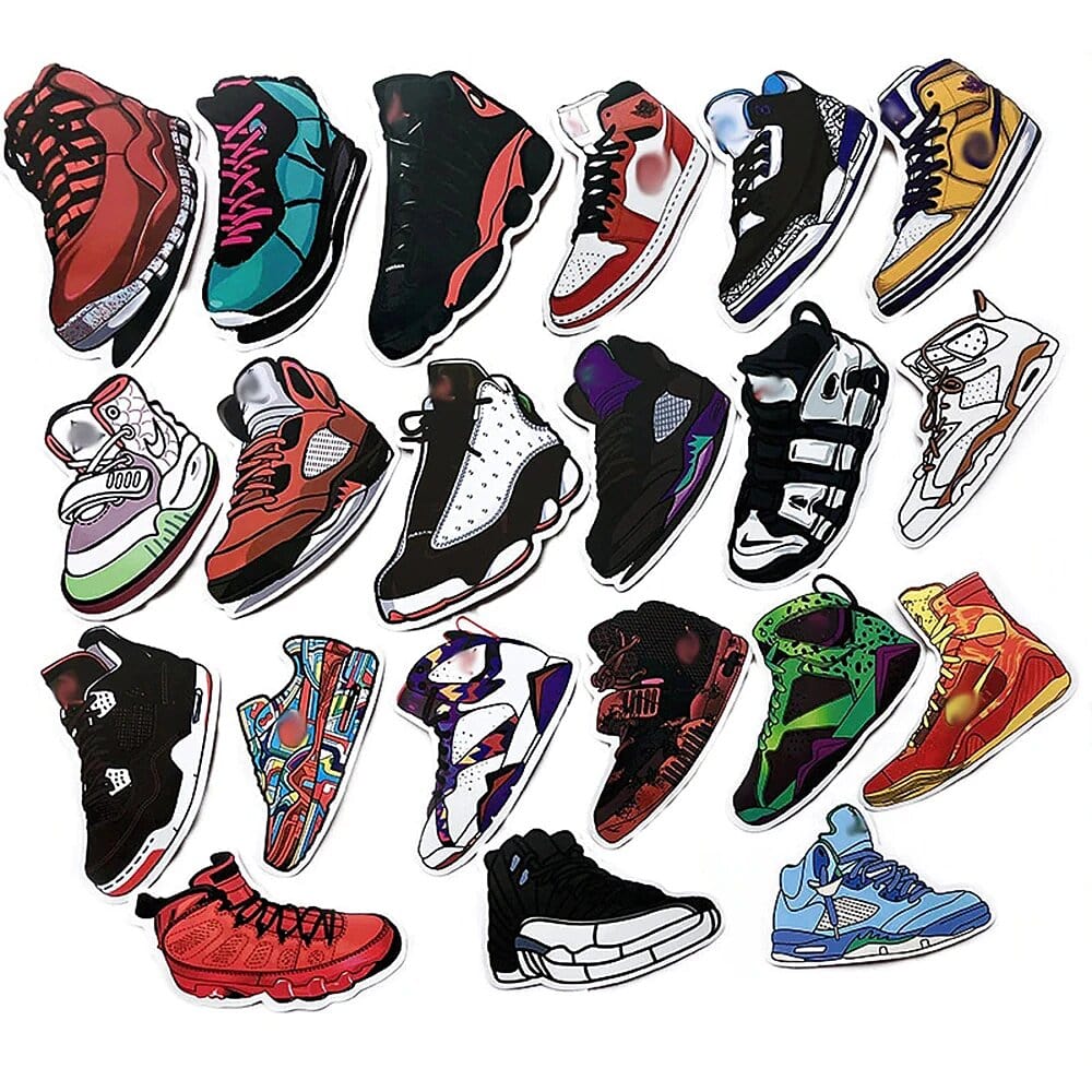 Stickers Chaussures <br> Pack de 50 Stickers Mania
