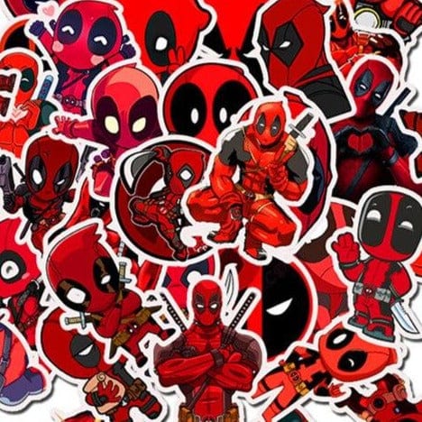 Stickers Deadpool <br> (Pack de 35) Stickers Mania