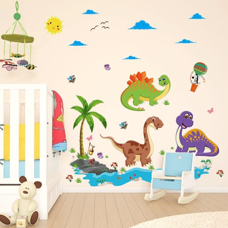 Stickers Dinosaures Chambre Bébé Garçon