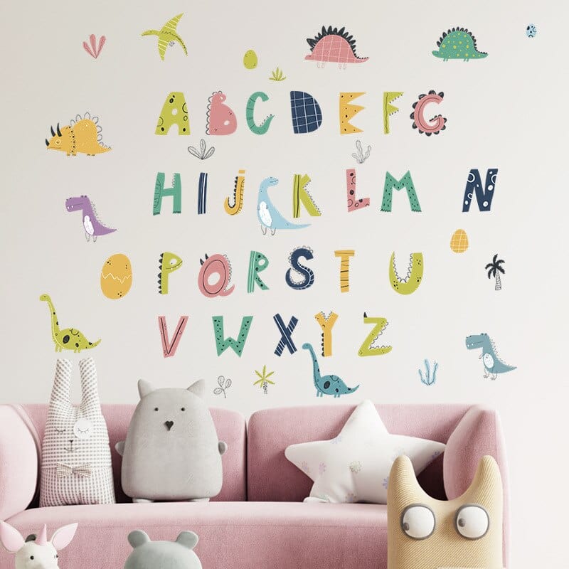 Stickers Dinosaures et Alphabet Stickers Mania