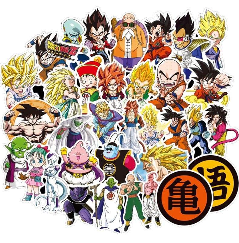 Stickers Dragon Ball Z Blanc