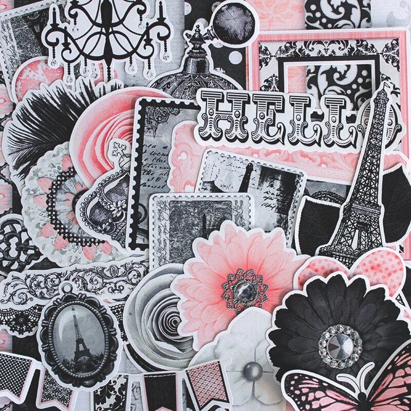 Stickers Fleurs<br> Vintage (57 pcs) Stickers Mania