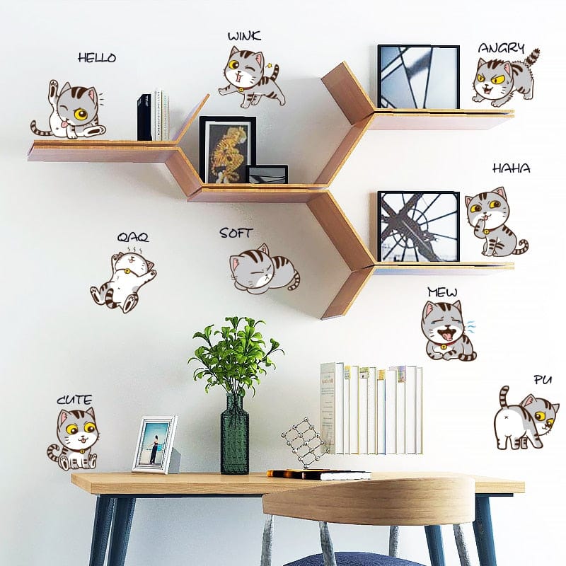 Stickers Frigo Chat Mignon Stickers Mania
