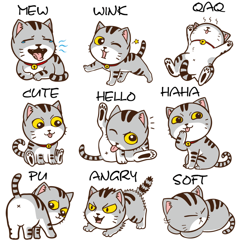 Stickers Frigo Chat Mignon