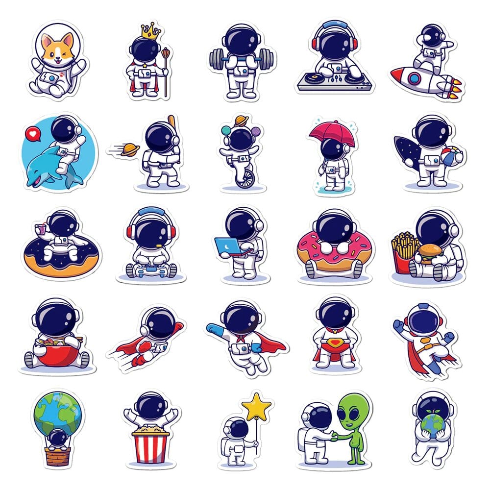 Stickers Kawaii Astronaute Stickers Mania