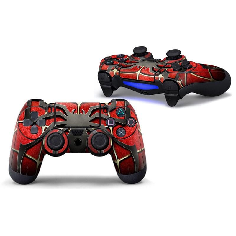 Stickers Manette PS4 Spiderman Rouge Stickers Mania