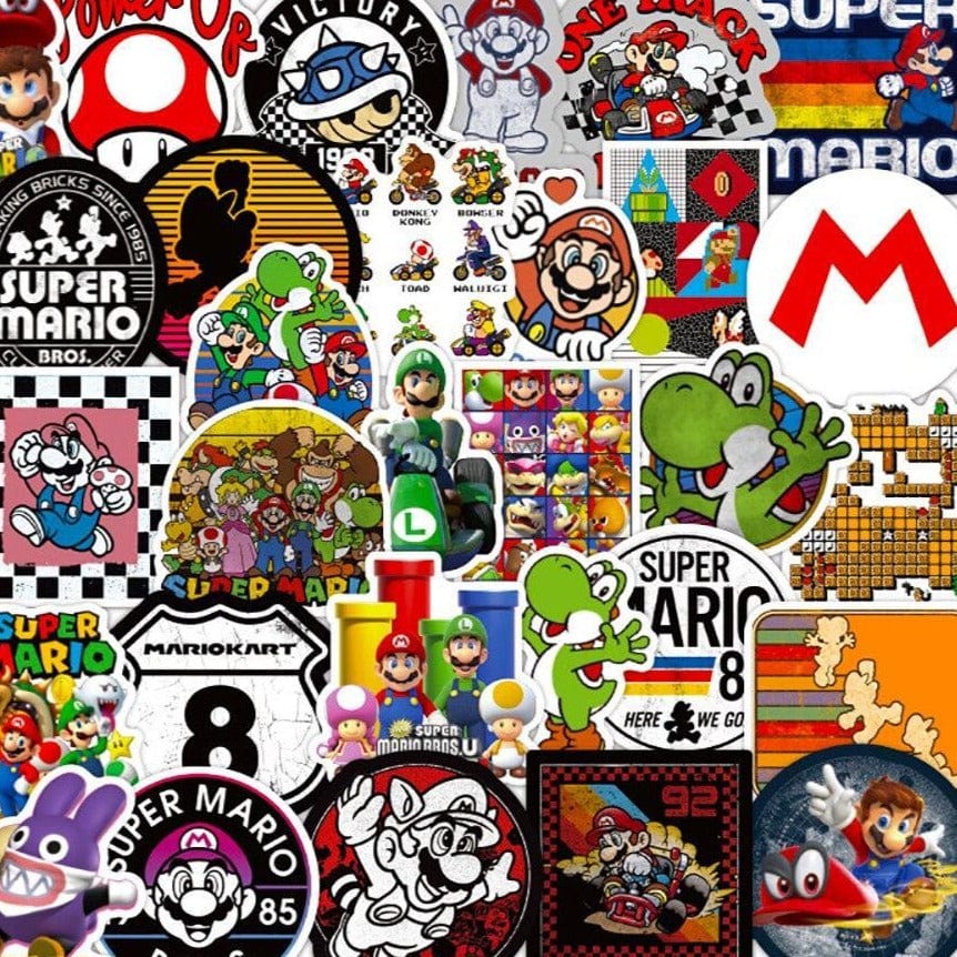 Stickers Mario Vintage Stickers Mania
