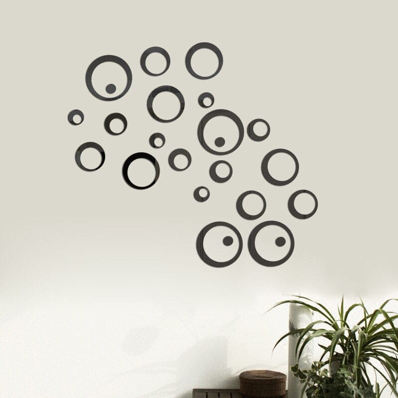 Stickers Miroir Design Noir Stickers Mania