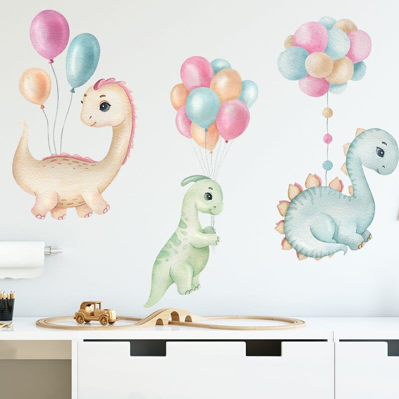 Stickers Muraux Chambre Fille Dinosaures