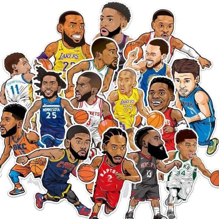 Stickers NBA Stars <br> (Pack de 16) Stickers Mania